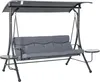 Outsunny Hollywoodschaukel 3-Sitzer Gartenschaukel mit Produktbild-Vorschau 1
