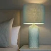 Globo Lighting Tischleuchte Glas blassgrün, Textil Produktbild-Vorschau 5