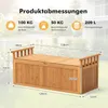 COSTWAY Coffre de jardin 209L, Coffre de rangement avec Voir les images du produit 3