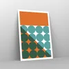 Poster - Poster ohne Rahmen - Koliken Türkis Orange - Produktbild-Vorschau 7