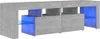 A modern media console with integrated blue LED lighting. Produktbild-Vorschau