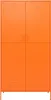 vidaXL Armoire orange 90x50x180 cm acier Voir les images du produit 3