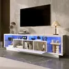 Merax TV-Schrank mit Hochglanztüren, Hochglanz TV-Lowboard Produktbild-Vorschau 2