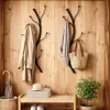 DanDiBo Wandgarderobe Schwarz Metall 2er Set Flora Produktbild-Vorschau 7