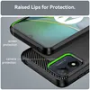 Moto E13 Hülle, Carbon-Faser TPU Silikon Stoßfest Produktbild-Vorschau 4