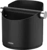 A black knock box with silver accents, designed for coffee baristas. Náhled obrázku produktu