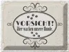 vianmo Blechschild 30x40 cm Vorsicht Hier wachen unsere Produktbild-Vorschau 1