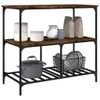 CLORIS Küchenwagen Räuchereiche 100x50x95 cm Holzwerkstoff Produktbild-Vorschau 6