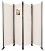 VOUNOT® Paravent Raumteiler 4 Teilig Freistehend Stoff Produktbild-Vorschau 1