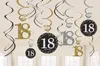 12 Golden 18th Birthday Spiralhänger 60cm Produktbild-Vorschau 1