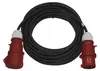 3 fázový venkovní prodlužovací kabel 25 m / 1 zásuvka / černý / guma / 400 V / 2,5 mm2 Náhled obrázku produktu