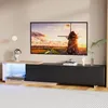 UnboxG TV-Lowboard 240 cm Schwarz mit LED-Beleuchtung, 3 Produktbild-Vorschau 7