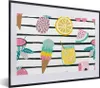 MuchoWow® Gerahmtes Poster Sommer - Elemente - Streifen Produktbild-Vorschau 1