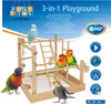 Duvo+ 3 in 1 Vogelspeeltuin onbehandeld hout Productafbeelding-voorbeeld 3