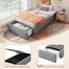 Letto imbottito Flieks 90x200 cm con cassetto, letto Anteprima dell’immagine prodotto 6