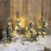 4x LED künstlicher Weihnachtsbaum in Schnee-Optik, 49 cm Produktbild-Vorschau 2