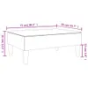 The Living Store Fußhocker Schwarz 77x55x31 cm Samt Produktbild-Vorschau 9