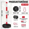 ROSEJANE 2er Set Absperrpfosten mit 2 Absperrketten, Produktbild-Vorschau 2