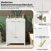 Meuble sous-lavabo Merax de 61 cm avec vasque en céramique, Voir les images du produit 4