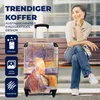 MuchoWow® Koffer Handgepäck Trolley Rollkoffer Kleine Produktbild-Vorschau 2