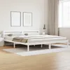 vidaXL Rám postele Biela 225,5 x 185,5 x 69,5 cm Masívne Náhľad obrázku produktu 2