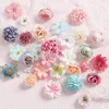 Mini Kunstblumen - 80 Stück - 9 Designs - Kleine künstliche Produktbild-Vorschau 3