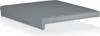 A gray cushion with a slight overhang is shown against a white background. Produktbild-Vorschau