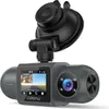 A gray dashcam with a suction cup mount is shown against a white background. Produktbild-Vorschau