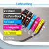 7er Pack Druckerpatronen PGI-550 CLI-551 kompatibel mit Produktbild-Vorschau 2