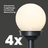 LED Solar Wegleuchte 'Globus' - warmweiße LED - H: 27cm - Produktbild-Vorschau 6