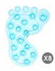 8X Anti-RUTSCH-Sticker Fuß für Badewanne Dusche Pads Produktbild-Vorschau 1