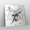 Wanduhr - Quadrat - Glasuhr - Wolf Kinder Skizze Produktbild-Vorschau 4