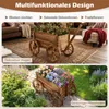 COSTWAY Blumenwagen Holz, Blumenständer mit 4 Produktbild-Vorschau 7