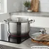 Edelstahl Kochtopf 4 L mit Glasdeckel - Suppentopf 20 cm Produktbild-Vorschau 3