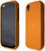 Two views of an orange phone case. Náhled obrázku produktu