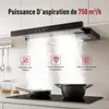 LEVIVO A+++ Hotte plate 60cm à recyclage d'air & évacuation Voir les images du produit 2