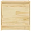 A close-up, front-facing view of a wooden cabinet or drawer, likely a nightstand, against a white background. Produktbild-Vorschau