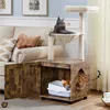 Yaheetech Kratzbaum Katzenhaus mit Katzenklo-Schrank, Produktbild-Vorschau 2