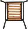 vidaXL Chaises de jardin empilables 4 pcs Marron et noir Voir les images du produit 8