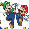 A clock face featuring cartoon characters Mario and Luigi from the Super Mario video game series. Produktbild-Vorschau
