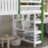 Merax Hochbett 90x200cm mit Dach und Fenster, Kinderbett Produktbild-Vorschau 7