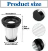 6 filtres HEPA pour aspirateur Moosoo K12, K12 PRO, K13, Voir les images du produit 3