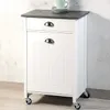 Wózek kuchenny z koszem na śmieci, 50 x 37 x 79 cm Podgląd zdjęcia produktu 2