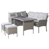 Poly Rattan Sitzgruppe Esstisch Lounge Gartenmöbel Produktbild-Vorschau 9
