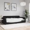 vidaXL Letto da giorno nero 90x200 cm in velluto Anteprima dell’immagine prodotto 2