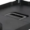 A close-up view of a black serving trolley with a handle. Produktbild-Vorschau