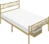 A single bed frame with a mattress, shown from a slightly elevated side angle against a white background. Produktbild-Vorschau