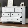 OKWISH Buffet Moderne avec 7 Tiroirs - Meuble de Rangement Voir les images du produit 1