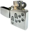 Zippo Feuerzeug Footprints Design chrom Sturmfeuerzeug Produktbild-Vorschau 3