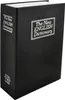A black book safe with the title 'The New English Dictionary' printed on the cover and spine. Anteprima dell’immagine prodotto